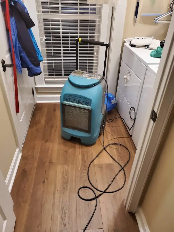 Commercial dehumidifier deployed for Flood Damage Cleanup in Waupaca